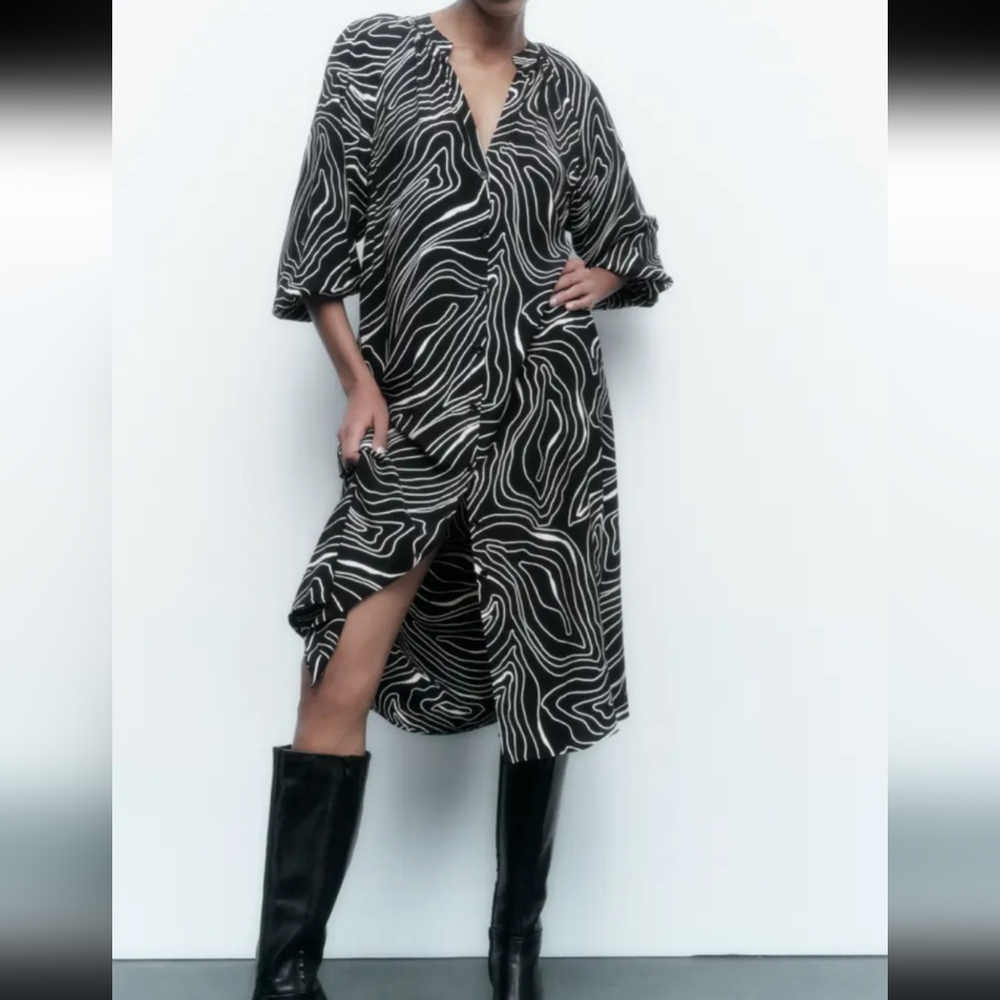 Zara shirt dress